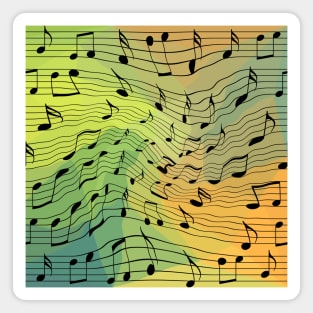 Music notes Magnet